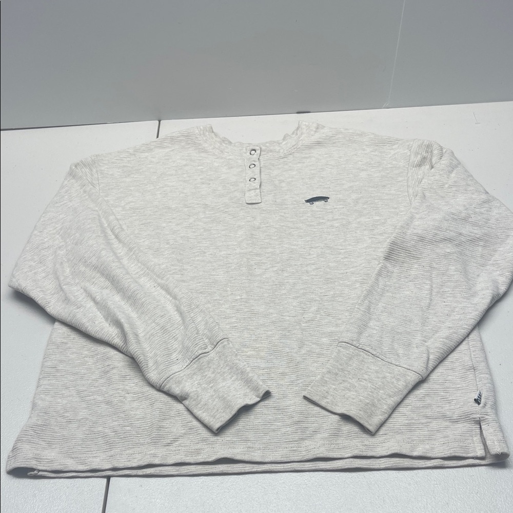 Vans Light Gray Henley Top